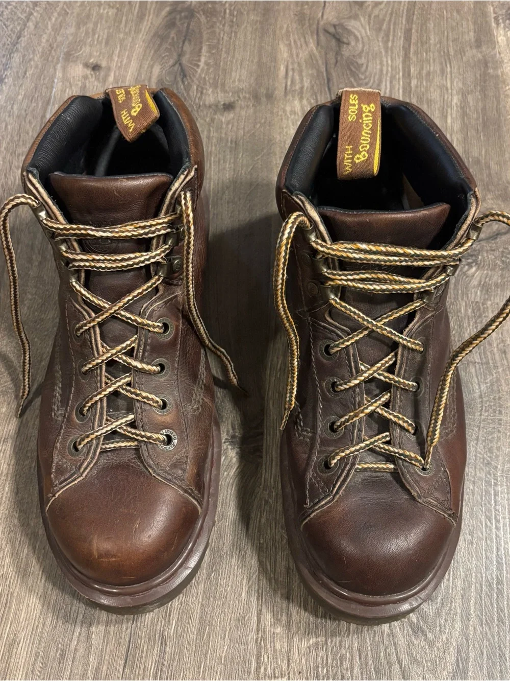 Vintage Dr.Martens 8287 Chunky Grizzly Leather Combat Boots Men’s size 9 ENGLAND